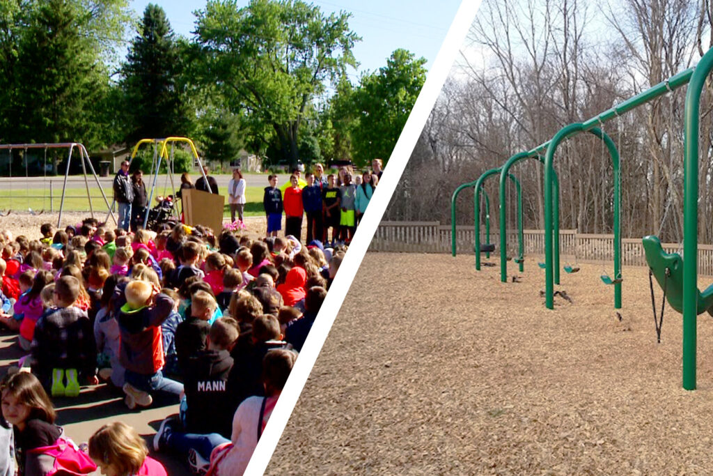 social impact between an crowded  vs  empty playgrounds