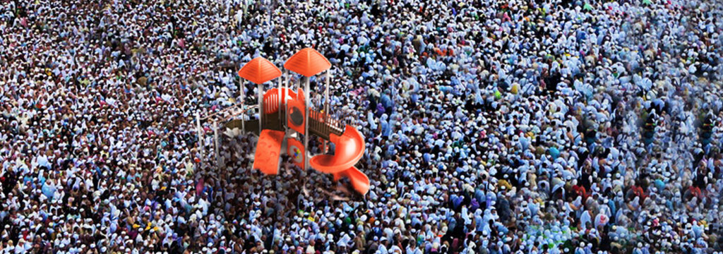 overcrowding in a playgrounds