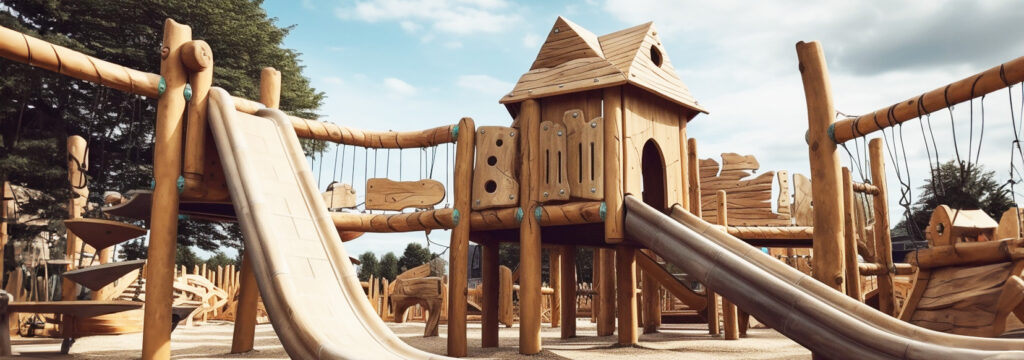 Wooden structures can help reduce playground toxicity if treated appropriately